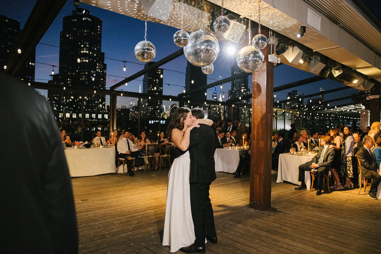 Evening reception on the rooftop