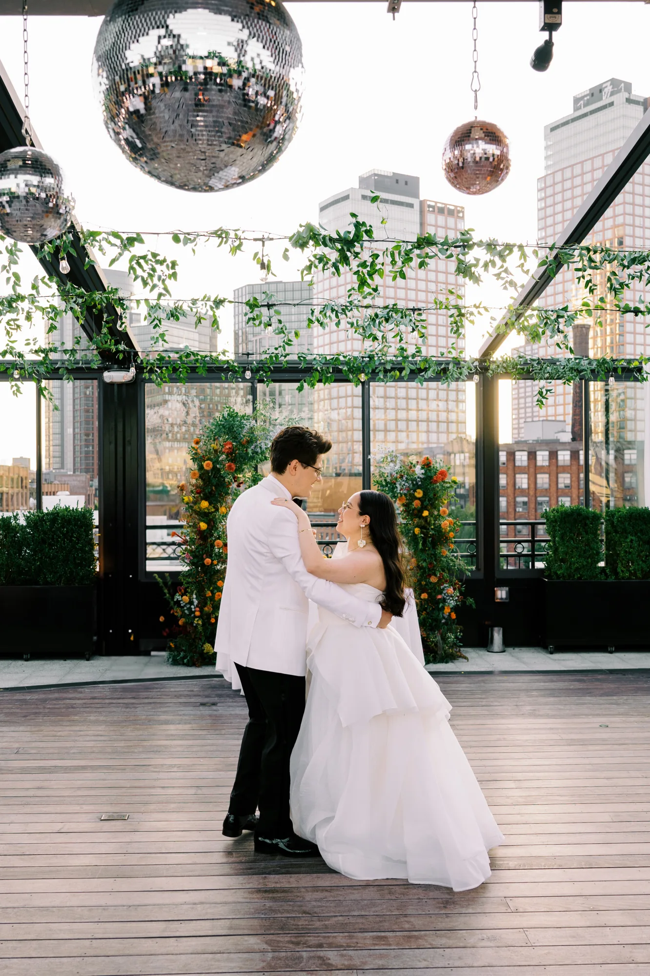 First dance on the rooftop