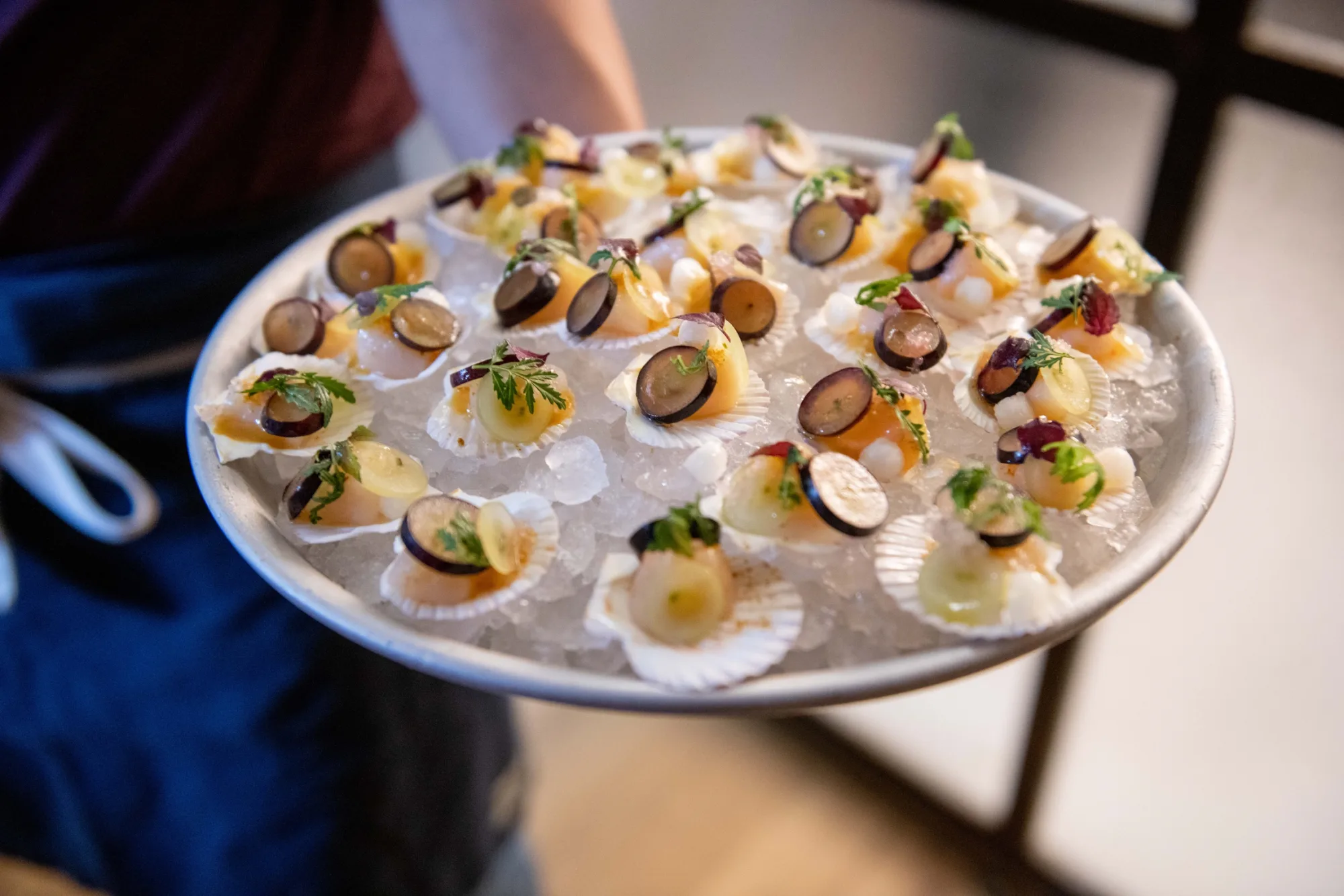 Plated canapés
