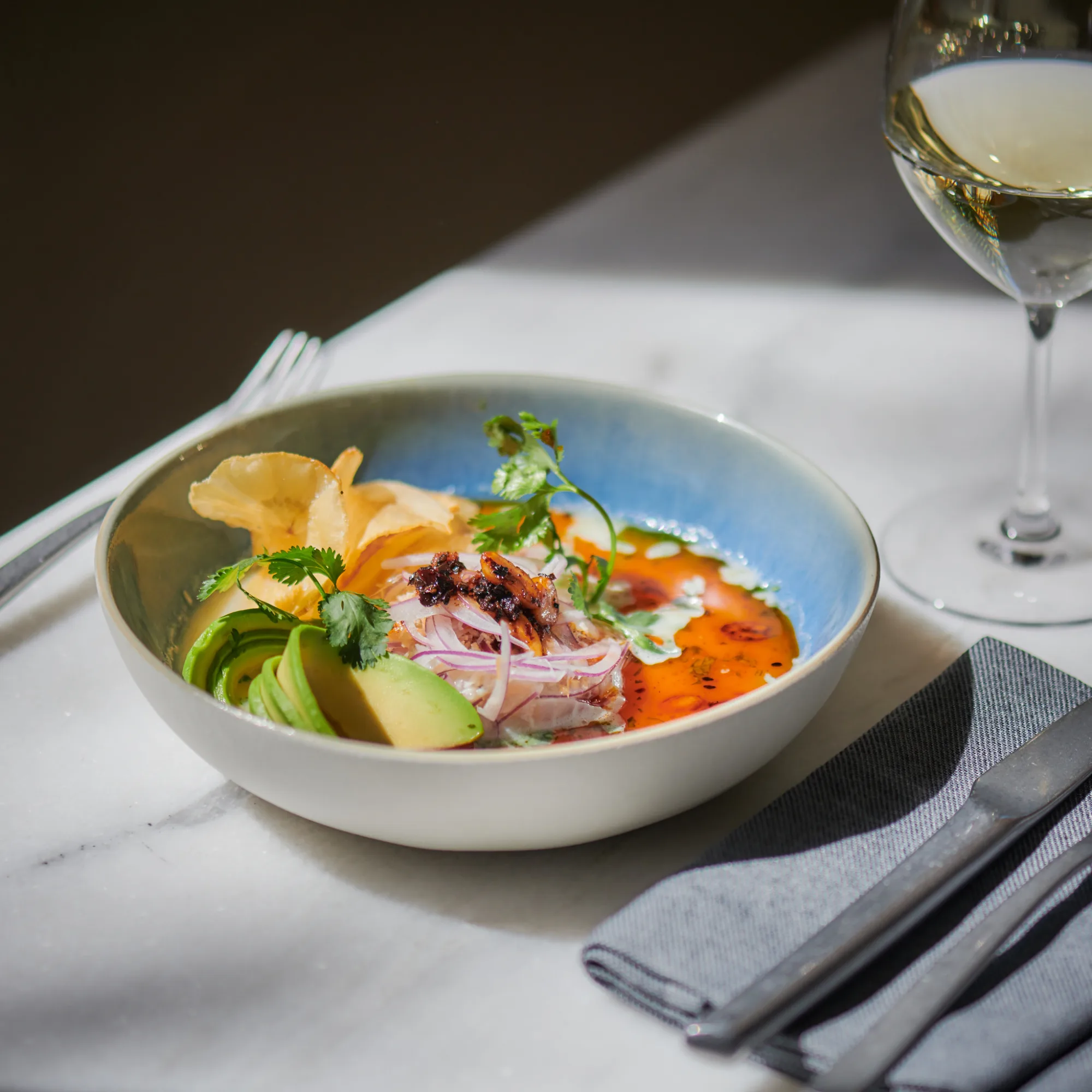 Seasonal plated dish