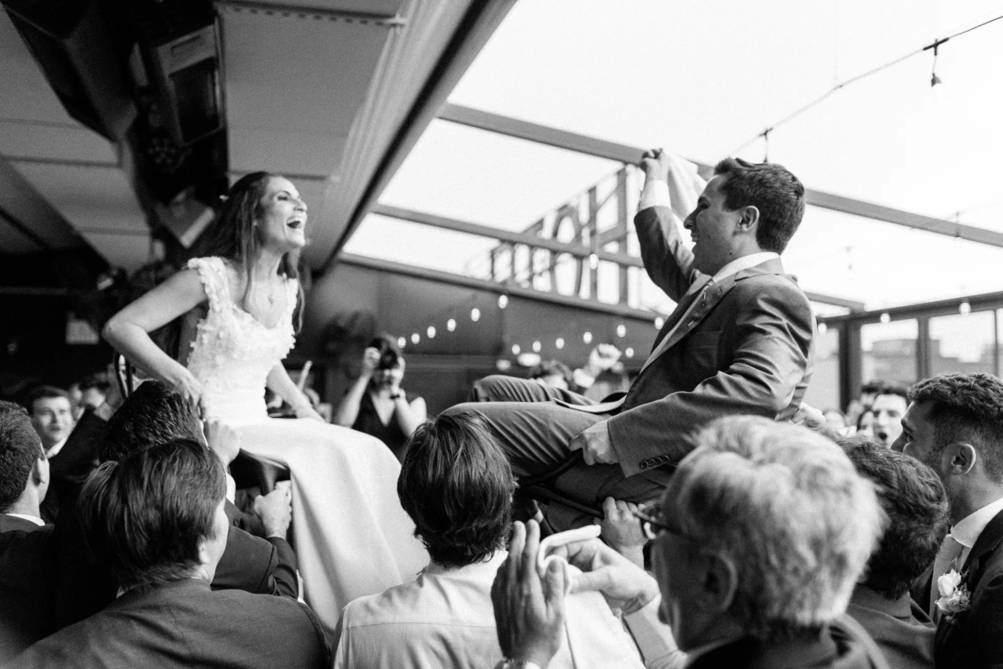 Celebration on the rooftop